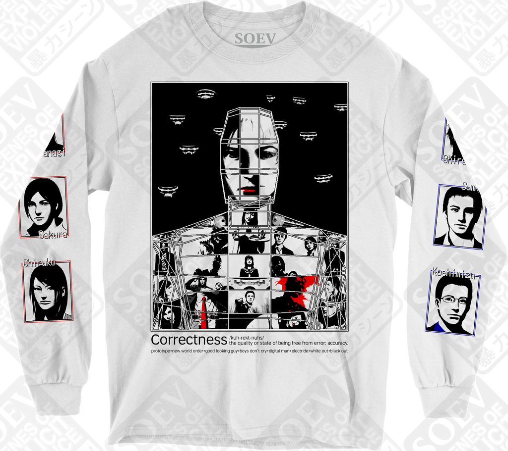 CORRECTNESS (White / Long Sleeve T-Shirt) PRE-ORDER