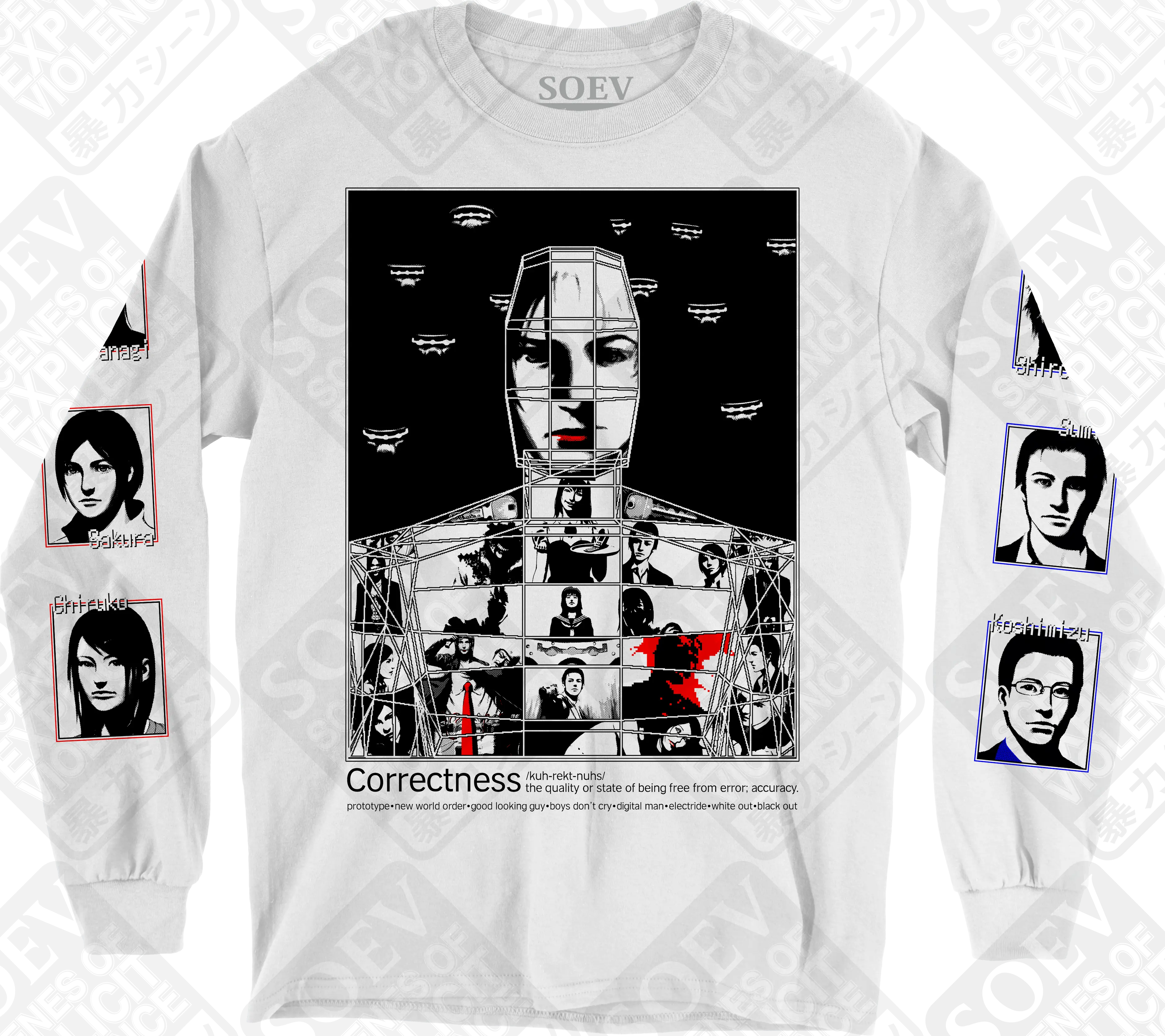 CORRECTNESS (White / Long Sleeve T-Shirt) PRE-ORDER