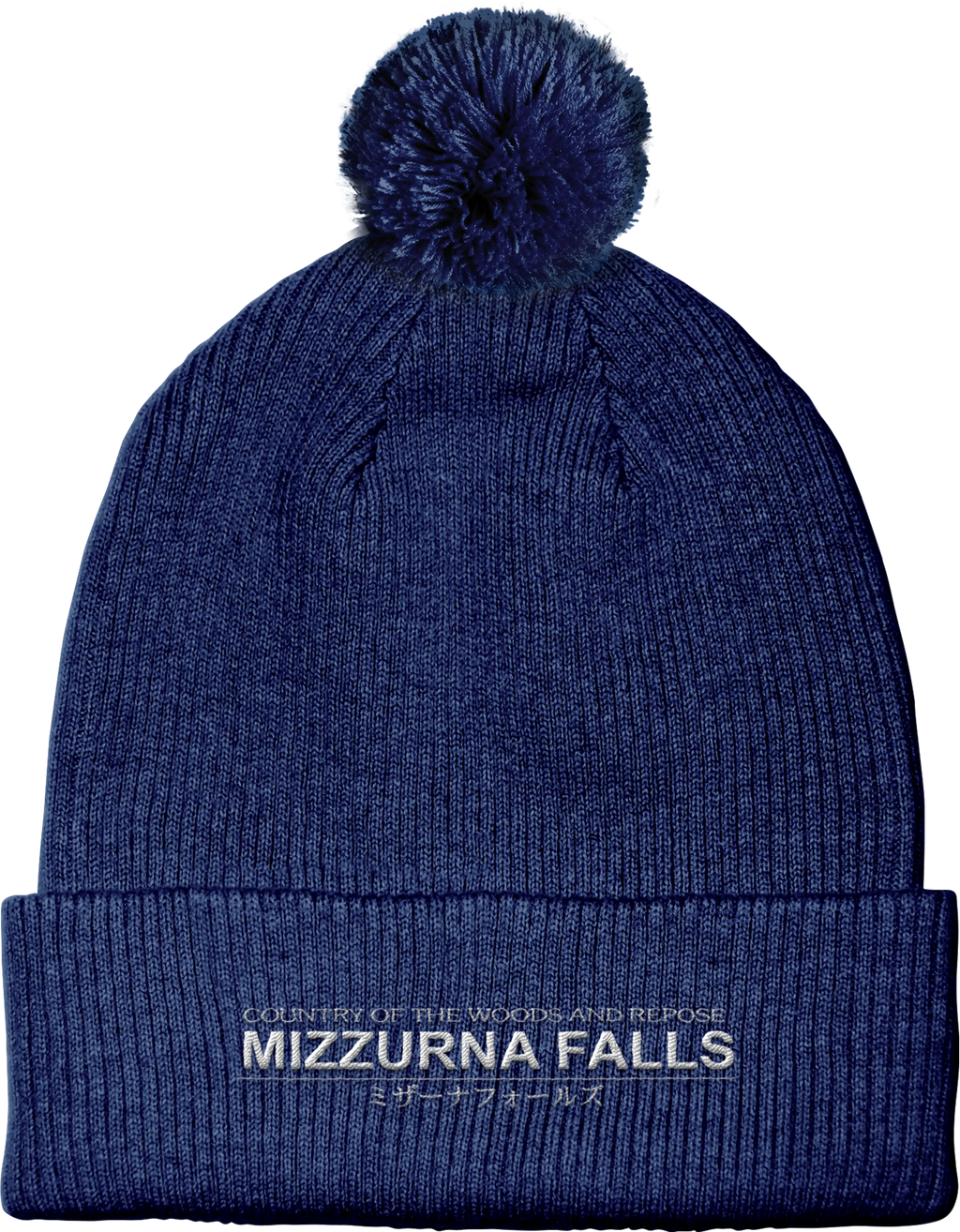 EPOCH (Blue / Embroidered Pom Pom Beanie) PRE-ORDER