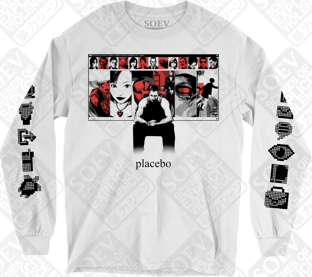 PLACEBO (White / Long Sleeve T-Shirt) PRE-ORDER