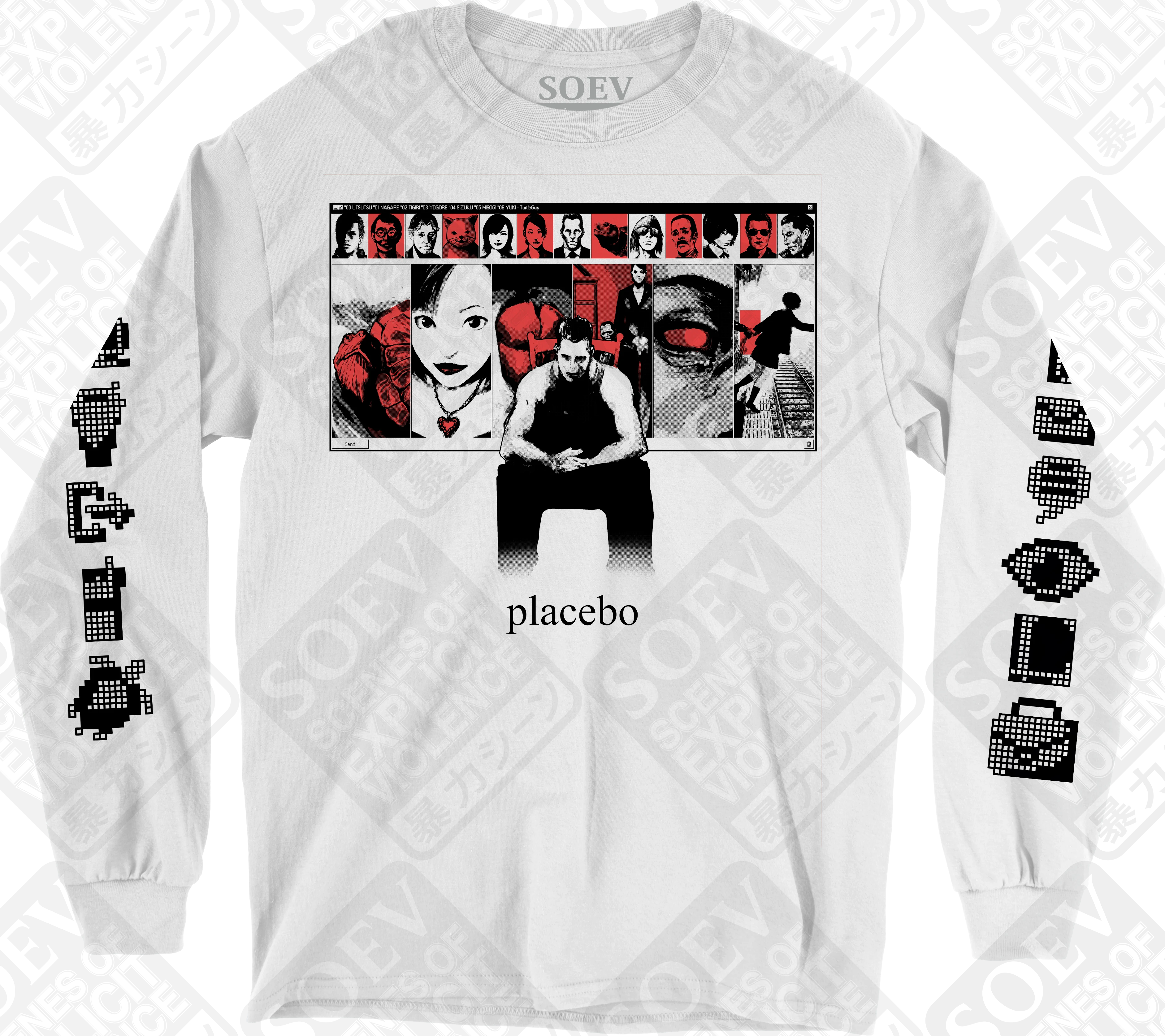 PLACEBO (White / Long Sleeve T-Shirt) PRE-ORDER